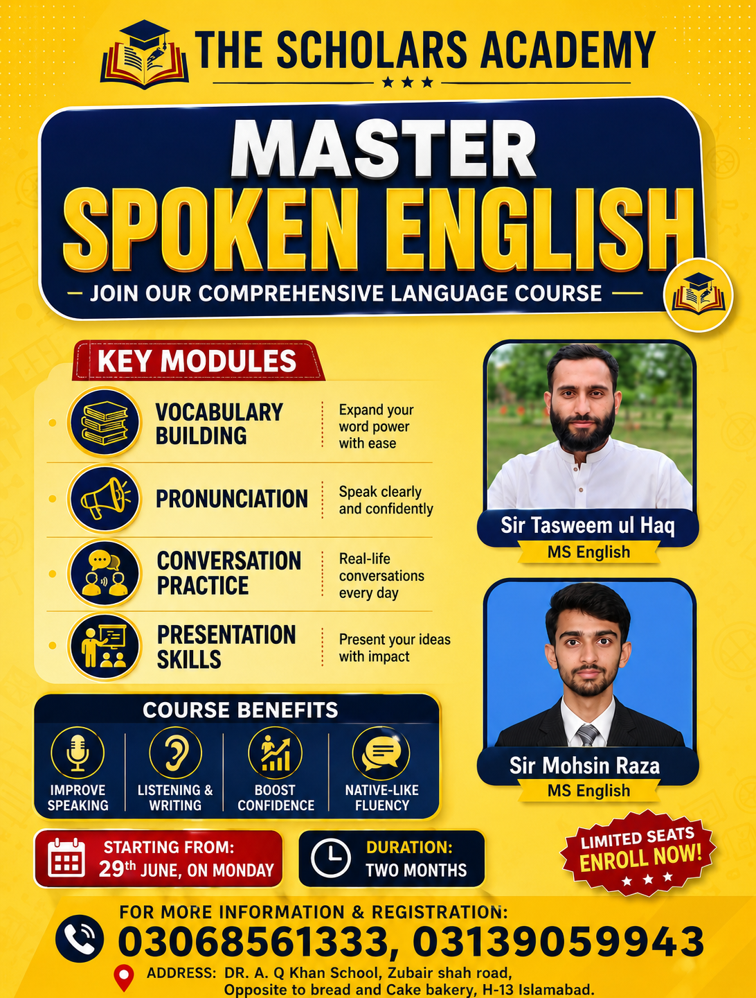 Master Spoken English — New Course Starting 29th June